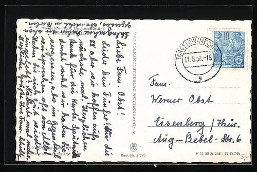 AK Torgelow /Krs. Ueckermünde, Luxuswarengeschäft und Kirche am Kleinen Markt