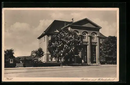 AK Kehl, Rathaus mit Faberdenkmal