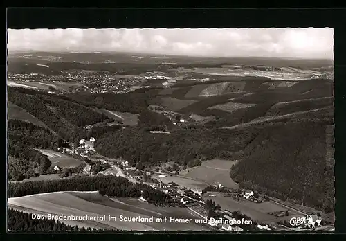 AK Hemer i. Bredenbruchertal /Sauerland, Teilansicht mit Dreilinghofen