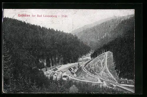 AK Grünau bei Bad Leutenberg, Panorama