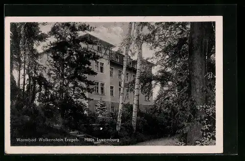 AK Wolkenstein /Erzgeb., Haus Luxemburg im Sonnenschein