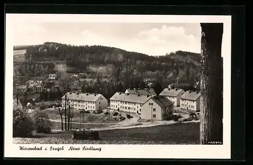 AK Wiesenbad i. Erzgeb., Ansicht auf die Neue Siedlung