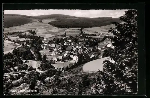 AK Züschen /Hochsauerland, Totalansicht mit Umland