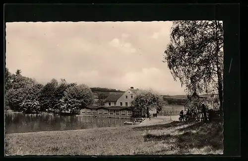 AK Hetzdorf b. Freiberg, Sumpfmühle im Sonnenschein