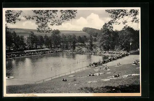 AK Wolkenstein, Partie im Freibad