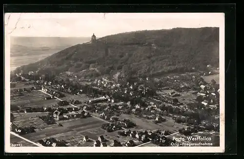 AK Porta Westfalica, Fliegeraufnahme