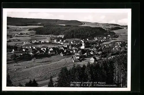 AK Lenzkirch, Ortsansicht mit Kappel