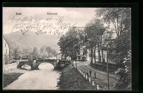 AK Dahl /Volmetal, Blick auf die Brücke