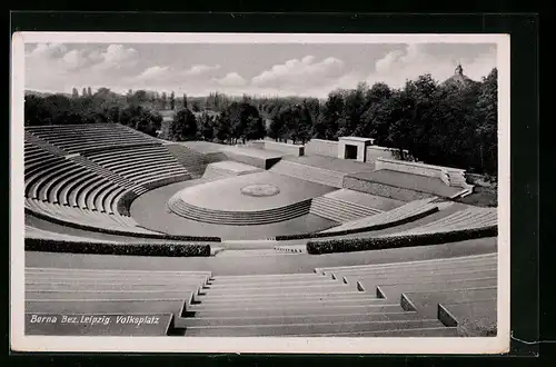 AK Borna Bez. Leipzig, am Volksplatz