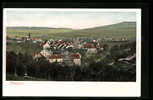 AK Thengen, Ortsansicht aus der Vogelschau