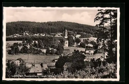 AK Rautenkranz i. Vogtl., Blick auf den Gasthof Wilhelmshöhe