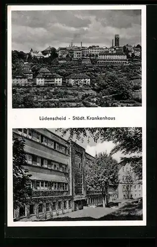 AK Lüdenscheid, Ortsansicht, Städtisches Krankenhaus