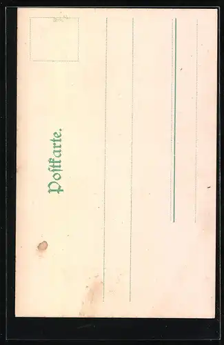 Künstler-AK Lichtenwalde-Zschopauthal, Harras-Denkmal, Harras-Eiche