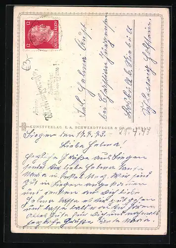 AK Schmetterlinge auf der Blumenwiese