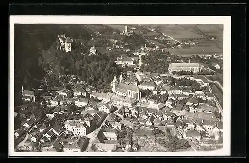 AK Friesach in Kärnten, Teilansicht mit Kirche