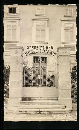 Foto-AK Frohsdorf, Pensionat Sta Christiana