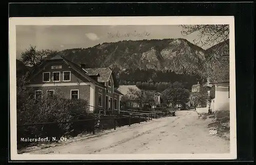 AK Maiersdorf, Kaffee im Ort, Touristen-Jausen-Station