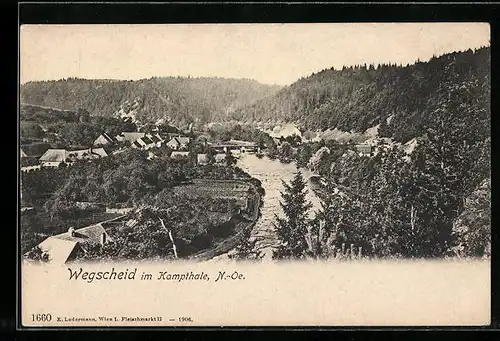 AK Wegscheid im Kampthale /N.-Oe., Uferpartie