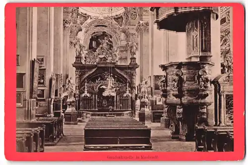 Fotografie Nicolaus Kuss, Mariazell, Ansicht Mariazell, Innenansicht der Gnadenkapelle, Blick zum Altar