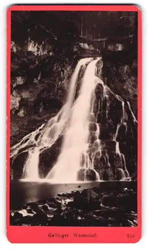 Fotografie Würthle & Spinnhirn, Salzburg, Ansicht Golling an der Salzach, Blick auf den Gollinger Wasserfall