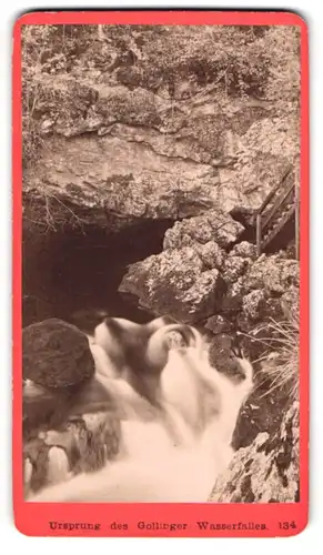 Fotografie Baldi & Würthle, Salzburg, Ansicht Golling / Salzach, am Ursprung des Gollinger Wasserfalls