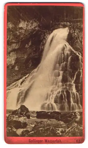 Fotografie Baldi & Würthle, Salzburg, Ansicht Golling / Salzach, unterer Teil des Gollinger Wasserfalls