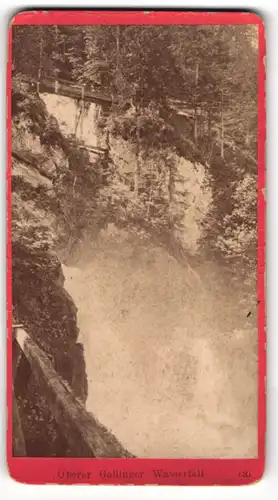 Fotografie Würthle & Spinnhirn, Salzburg, Ansicht Golling / Salzach, Oberer Teil des Gollinger Wasserfall