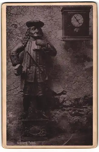 Fotografie unbekannter Fotograf, Ansicht Heidelberg, die Perkeo Figur