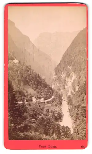 Fotografie Baldi & Würthle, Salzburg, Ansicht Golling / Salzach, Blick in den Pass Lueg