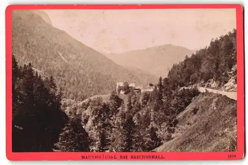 Fotografie Würthle & Spinnhirn, Salzburg, Ansicht Mauthhäusel, Blick nach dem Ort mit Bergpanorama