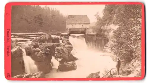 Fotografie Würthle & Spinnhirn, Salzburg, Ansicht Steyrermühl, Blick nach dem Traunfall