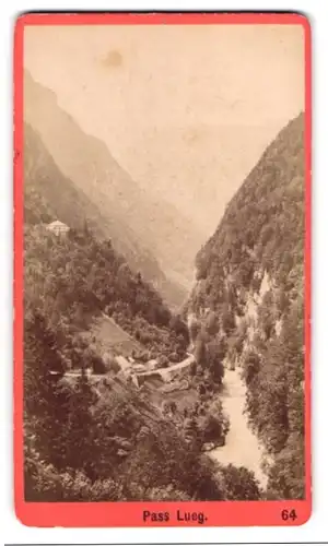 Fotografie Baldi & Würthle, Salzburg, Ansicht Golling / Salzach, Blick auf den Lueg Pass