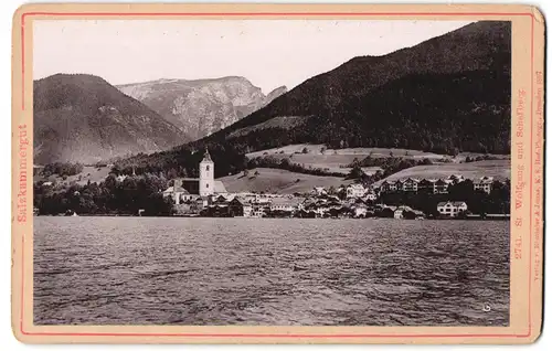 Fotografie Römmler & Jonas, Dresden, Ansicht St. Wolfgang im Salzkammergut, Blick über den See zum Ort