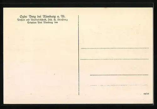 AK Nienburg a. W., Pension und WaldwirtschaftOyler Berg