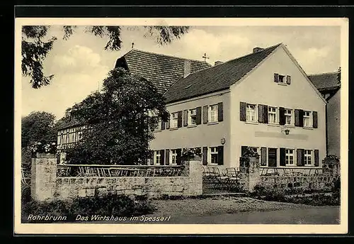 AK Rohrbrunn, Wirtshaus im Spessart