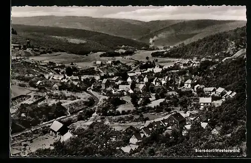 AK Biersdorf /Westerwald, Totalansicht mit Umland