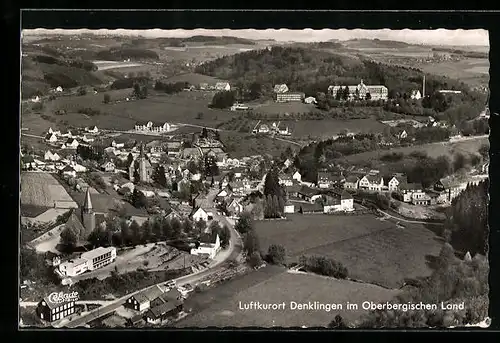 AK Denklingen im Oberbergischen Land, Ortsansicht aus der Vogelschau