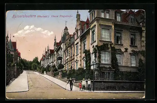 AK Kaiserslautern /Rheinpf., Obere Ringstrasse mit Anwohnern