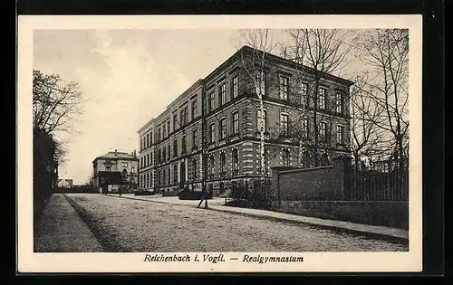 AK Reichenbach i. V., Strasse am Realgymnasium