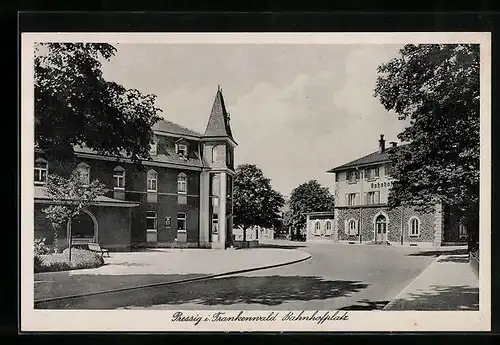 AK Pressig, Partie am Bahnhofplatz