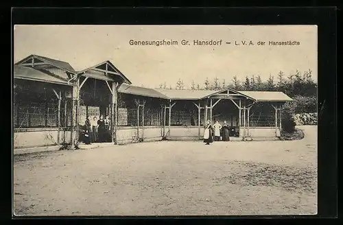 AK Gr. Hansdorf, Genesungsheim, L. V. A. der Hansestädte