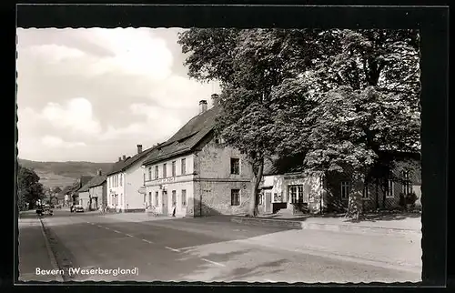 AK Bevern /Weserbergland, Strassenpartie im Ort