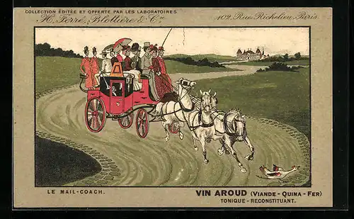 AK Paris, H. Ferre, Blottiere & Cie, 28, Rue Richelieu, Weinwerbung