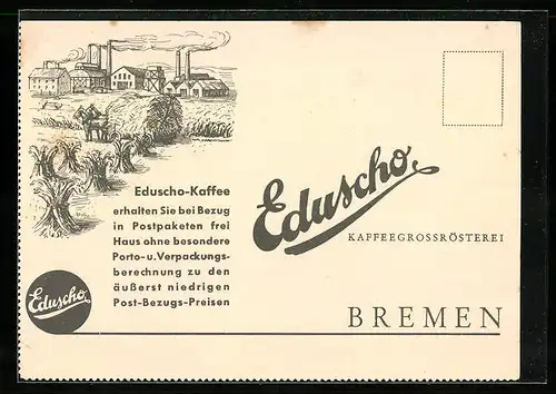 AK Eduscho-Kaffee, Bestellkarte, Reklame