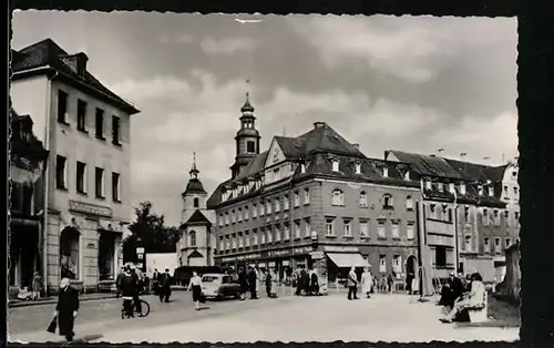 AK Reichenbach i. Vogtl., Blick zum Postplatz