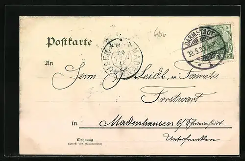 AK Darmstadt, Grossherzogl. Hess. Technische Hochschule