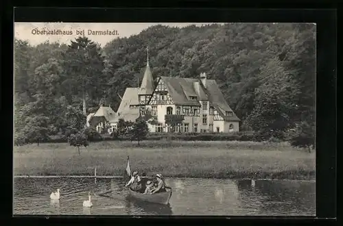 AK Oberwaldhaus, Blick auf das Schloss