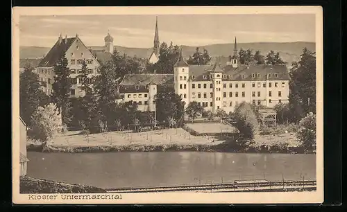 AK Untermarchtal, Panoramablick auf das Kloster