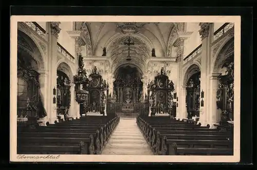 AK Obermarchtal, Innenansicht der Kirche