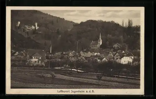 AK Jugenheim a. d. B., Ortsansicht aus der Ferne